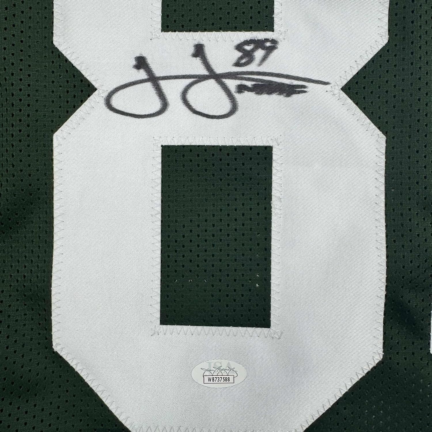 Autographed Green Bay Packers James Jones 35x39 Jersey WorthVee