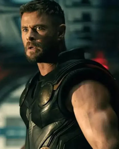 Thor Avengers Doomsday 2026 Black Leather Vest