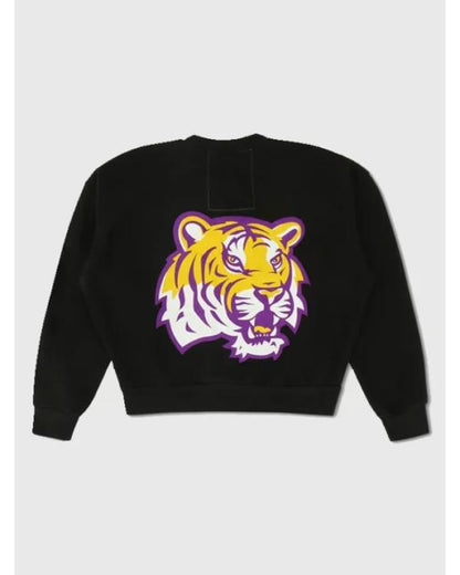 Aviator Nation x LSU Relaxed Crewneck Black Sweatshirt - view 2