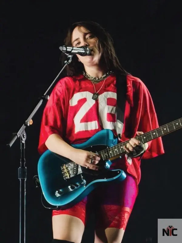 Billie Eilish 26 Red Jersey Clanton Jacket
