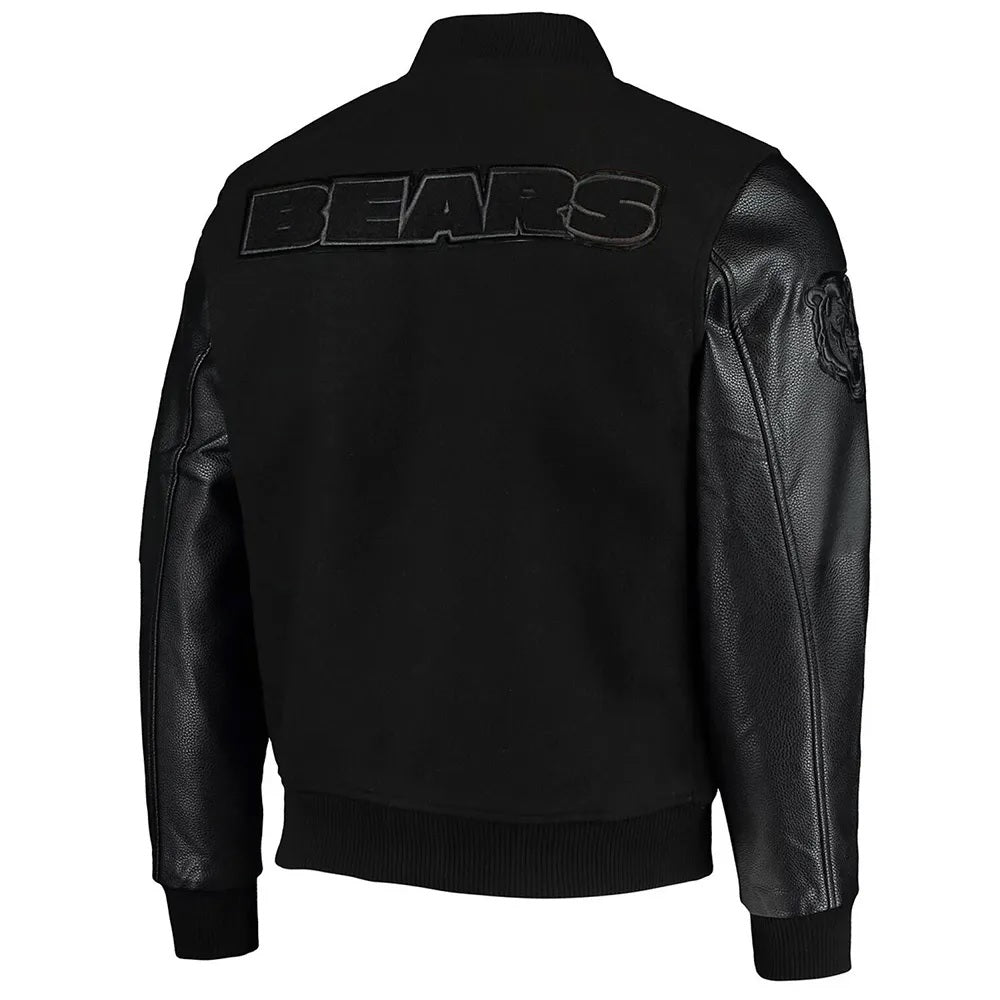 Chicago Bears Logo Varsity Jacket - detail view