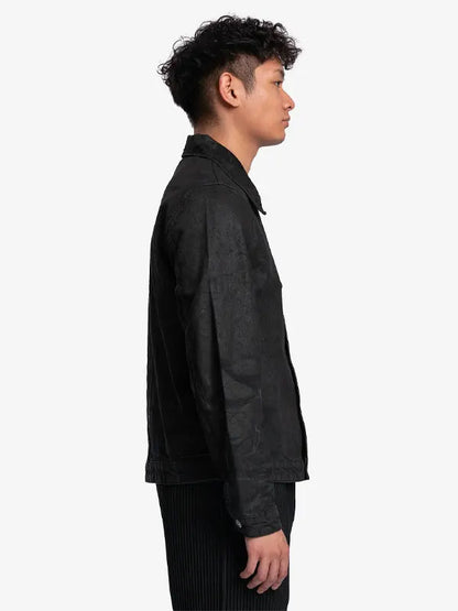 Black Waxed Denim Jacket WorthVee