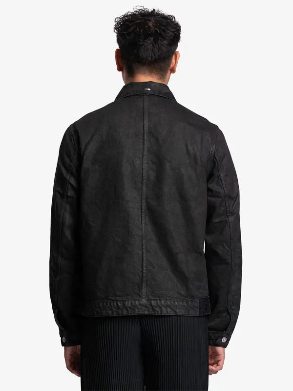 Black Waxed Denim Jacket WorthVee