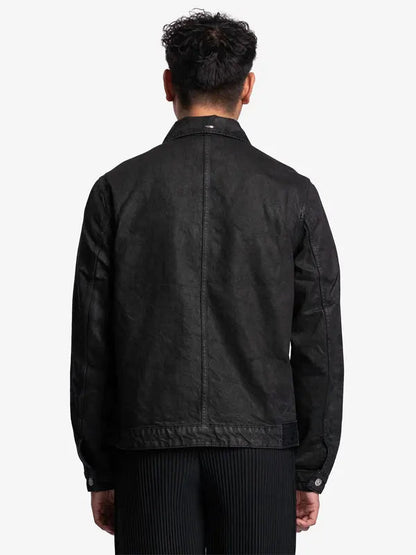 Black Waxed Denim Jacket WorthVee