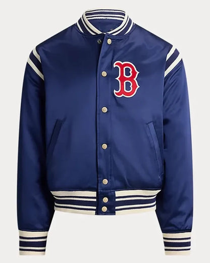 Boston Red Sox Blue Varsity Bomber Jacket