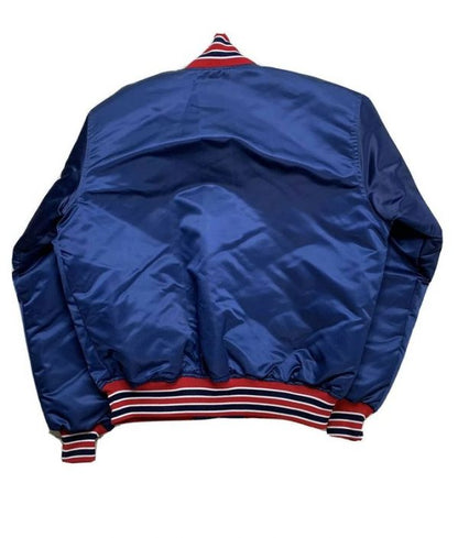 Boston Red Sox Vintage 80s Satin Blue Jacket - back view