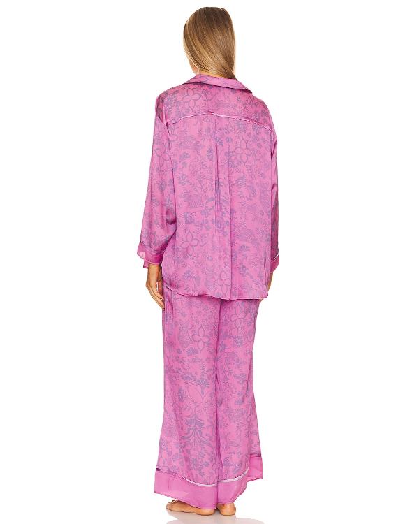 Essence Atkins Reasonable Doubt Season 4 Pink Satin Pajama Set - back view