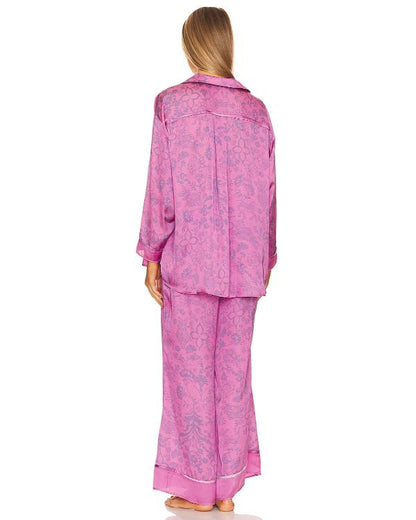 Essence Atkins Reasonable Doubt Season 4 Pink Satin Pajama Set - back view