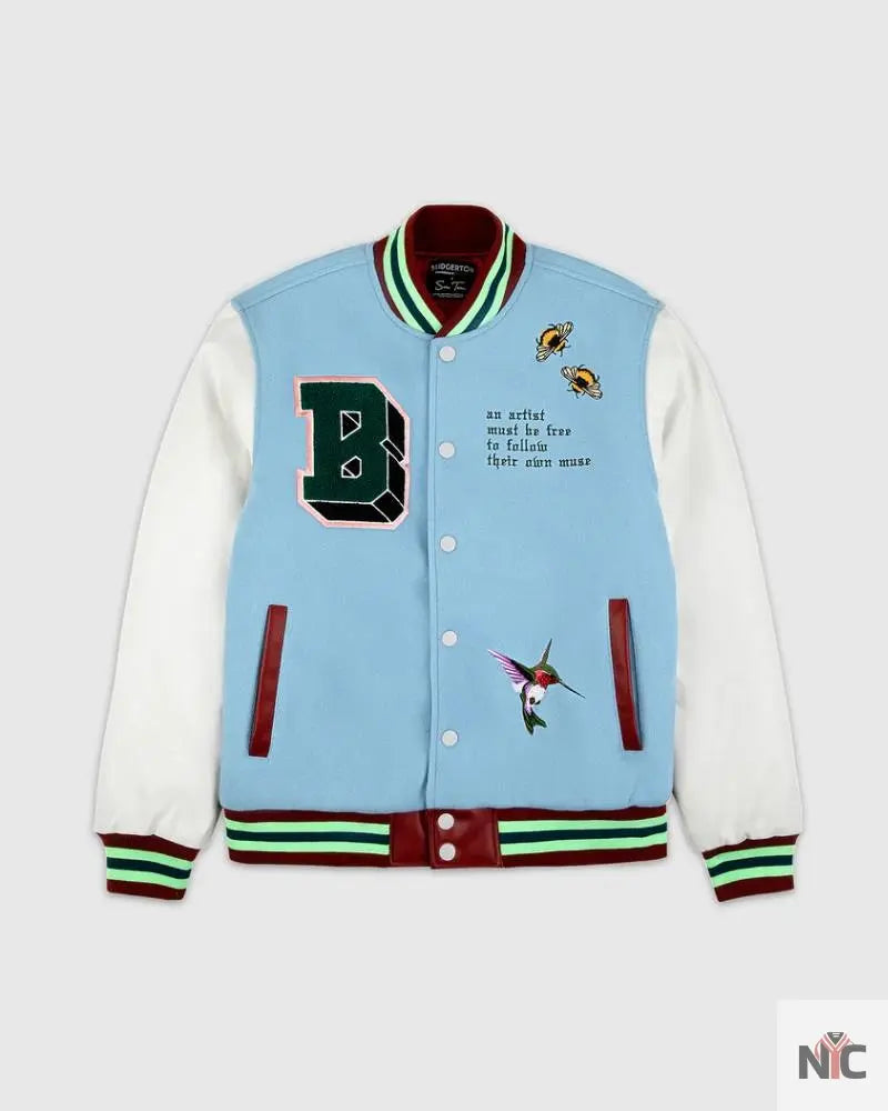 Bridgerton x Sue Tsai Varsity Jacket Clanton Jacket