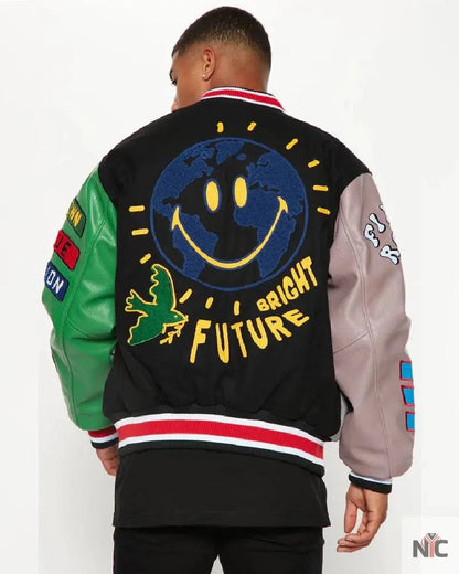 Bright Future Colorblock Varsity Jacket Clanton Jacket
