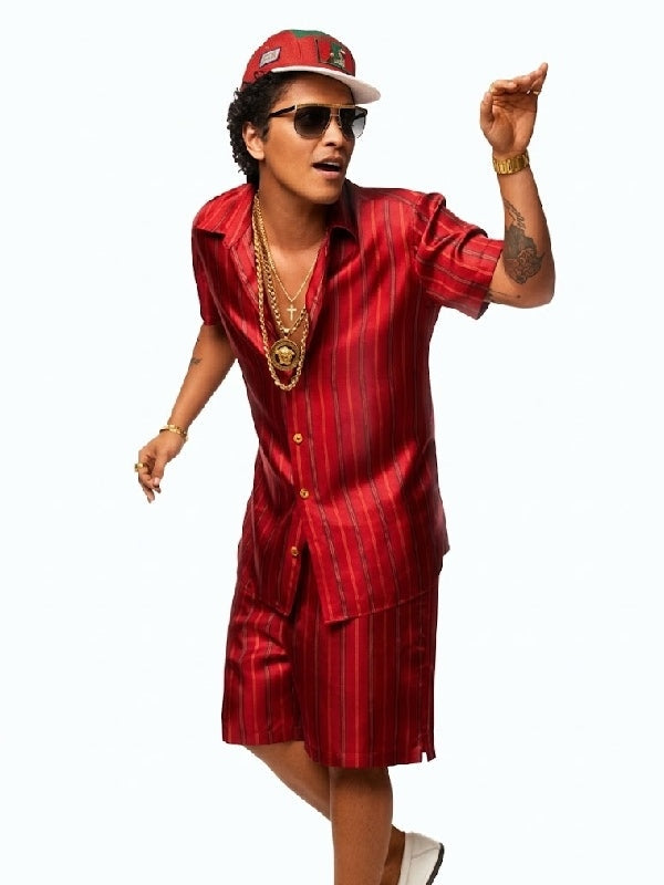 Bruno Mars 24k Magic Red Pajama Set