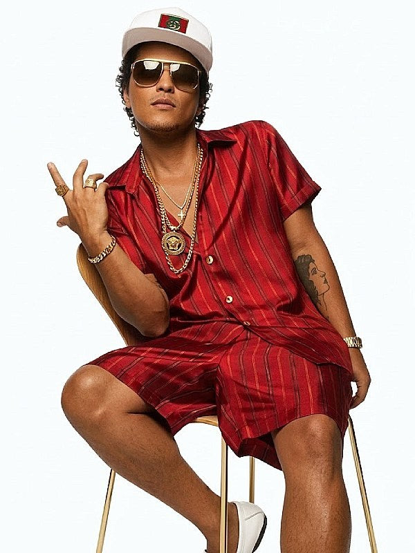 Bruno Mars 24k Magic Red Pajama Set