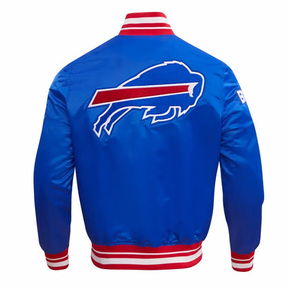Buffalo Bills Mashup Blue Satin Varsity Jacket