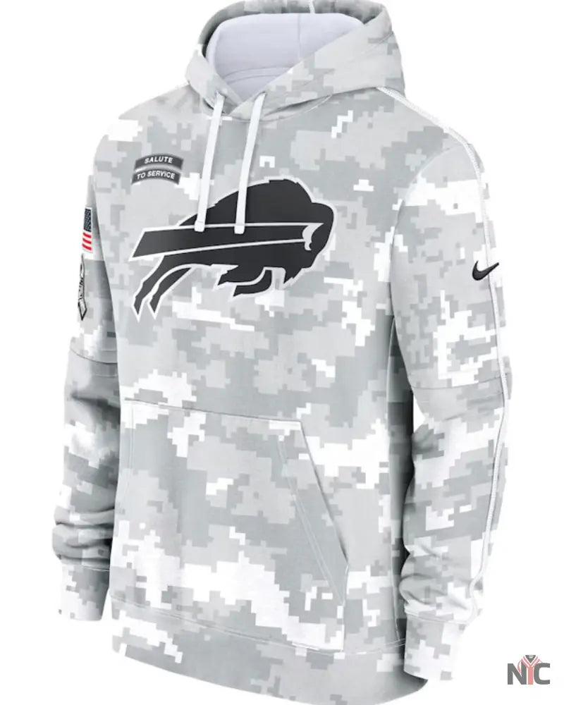 Buffalo Bills Salute To Service Camo 2024 Hoodie Clanton Jacket