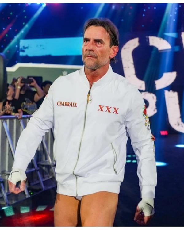 CM Punk WWE Money In The Bank 2026 White Jacket
