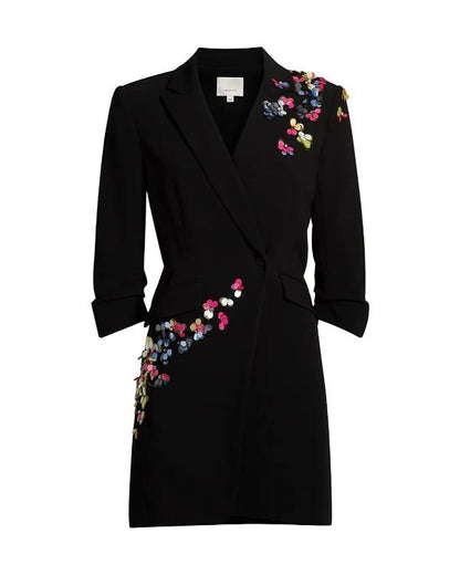 Celebrity Family Feud S11 Lona Edwards Floral Blazer Dress - view 2