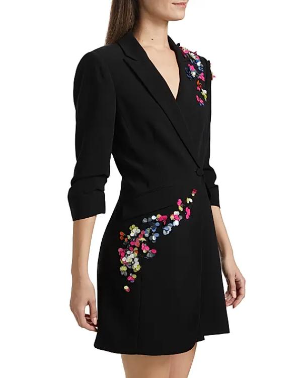 Celebrity Family Feud S11 Lona Edwards Floral Blazer Dress - view 3