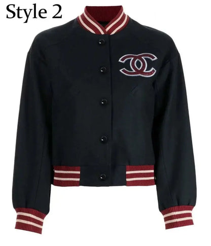 Chanel CC Patch Varsity Jacket Clanton Jacket