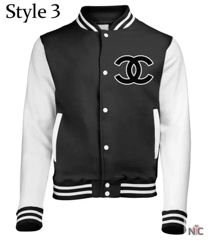 Chanel CC Patch Varsity Jacket Clanton Jacket