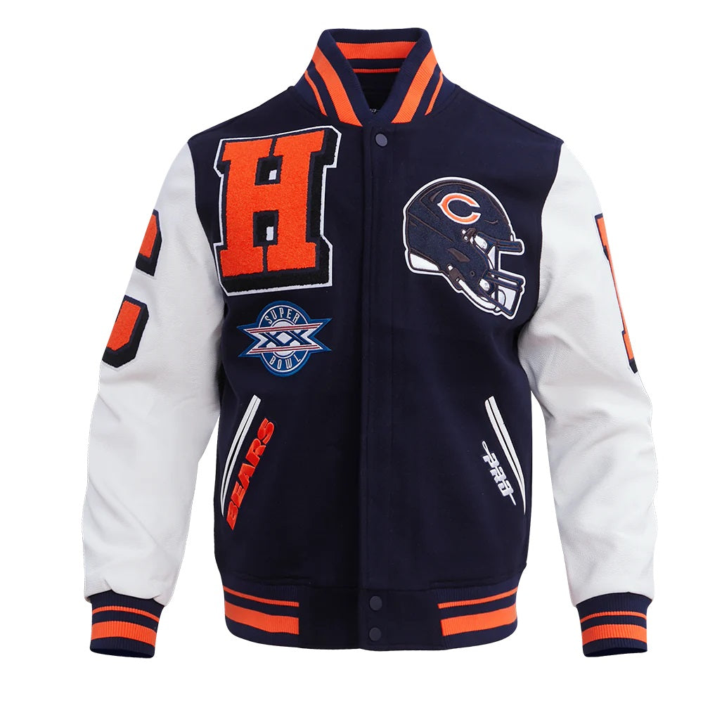 Chicago Bears Mashup Varsity Jacket