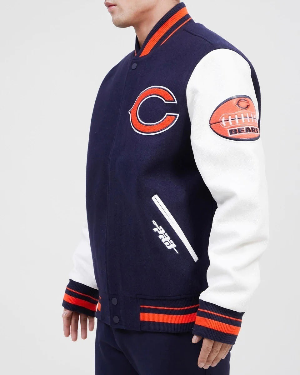 Chicago Bears Old English Varsity Jacket