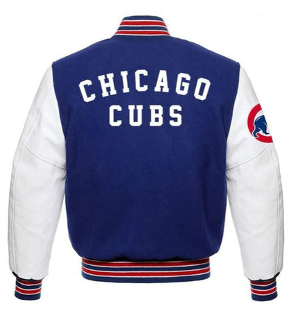 Chicago Cubs Letterman Jacket - back view