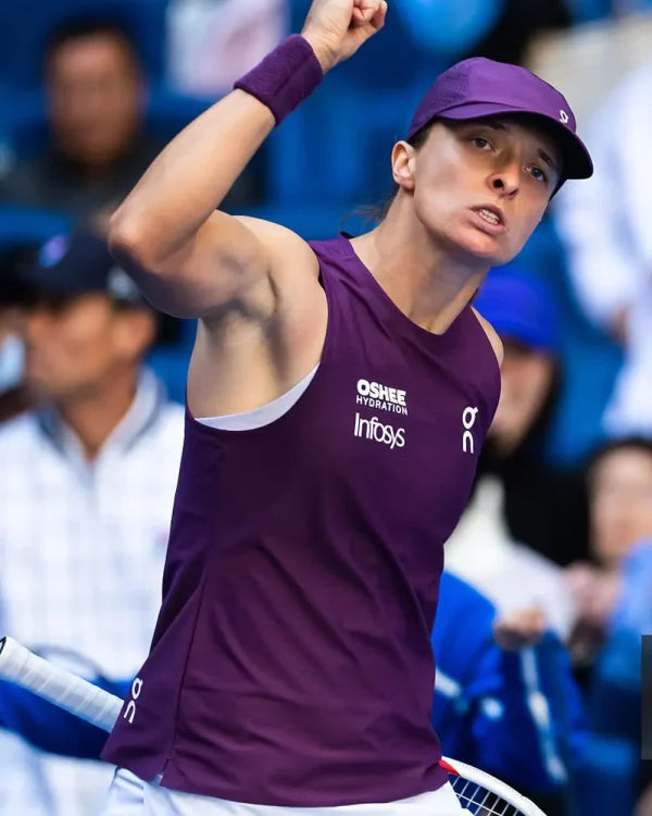 Iga Swiatek China Open 2026 Purple Top - view 2