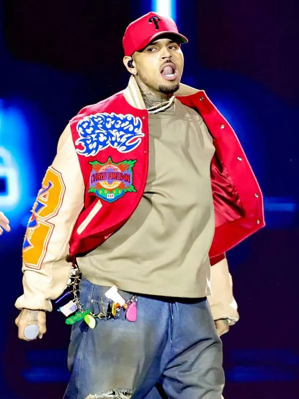 Chris Brown Breezy Bowl XX Varsity Jacket