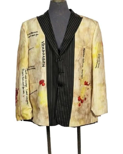 The Bride 2026 Christian Bale White Blazer - view 4