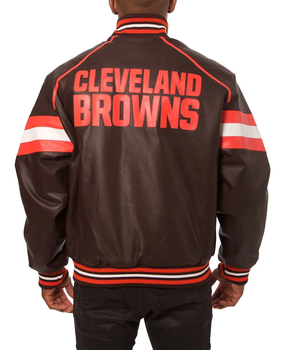 Cleveland Browns Leather Jacket - back view