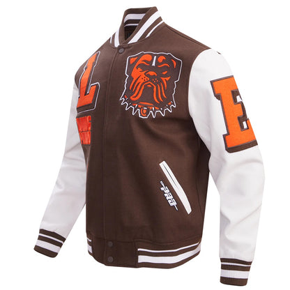 Cleveland Browns Mashup Varsity Jacket - side view