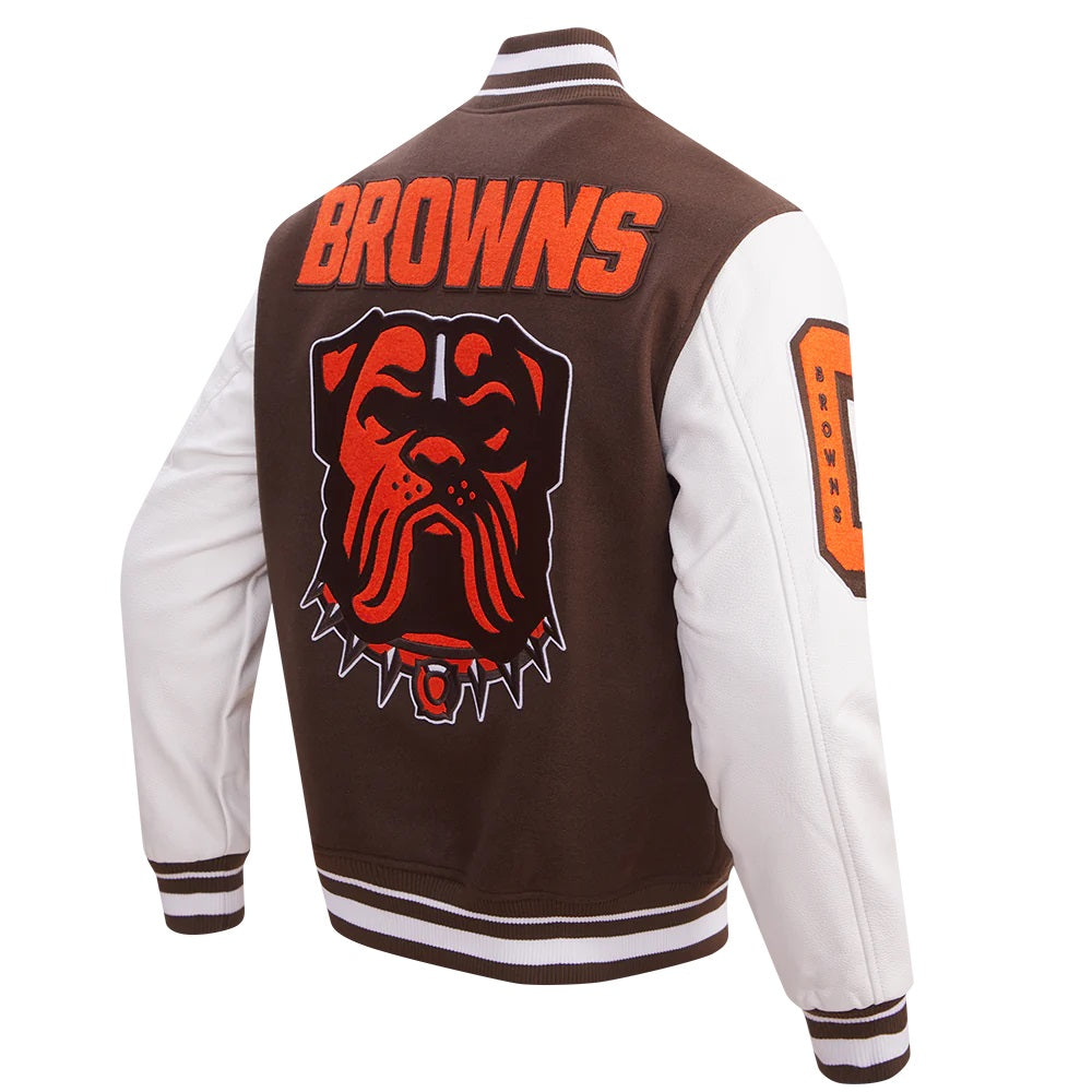 Cleveland Browns Mashup Varsity Jacket - detail view