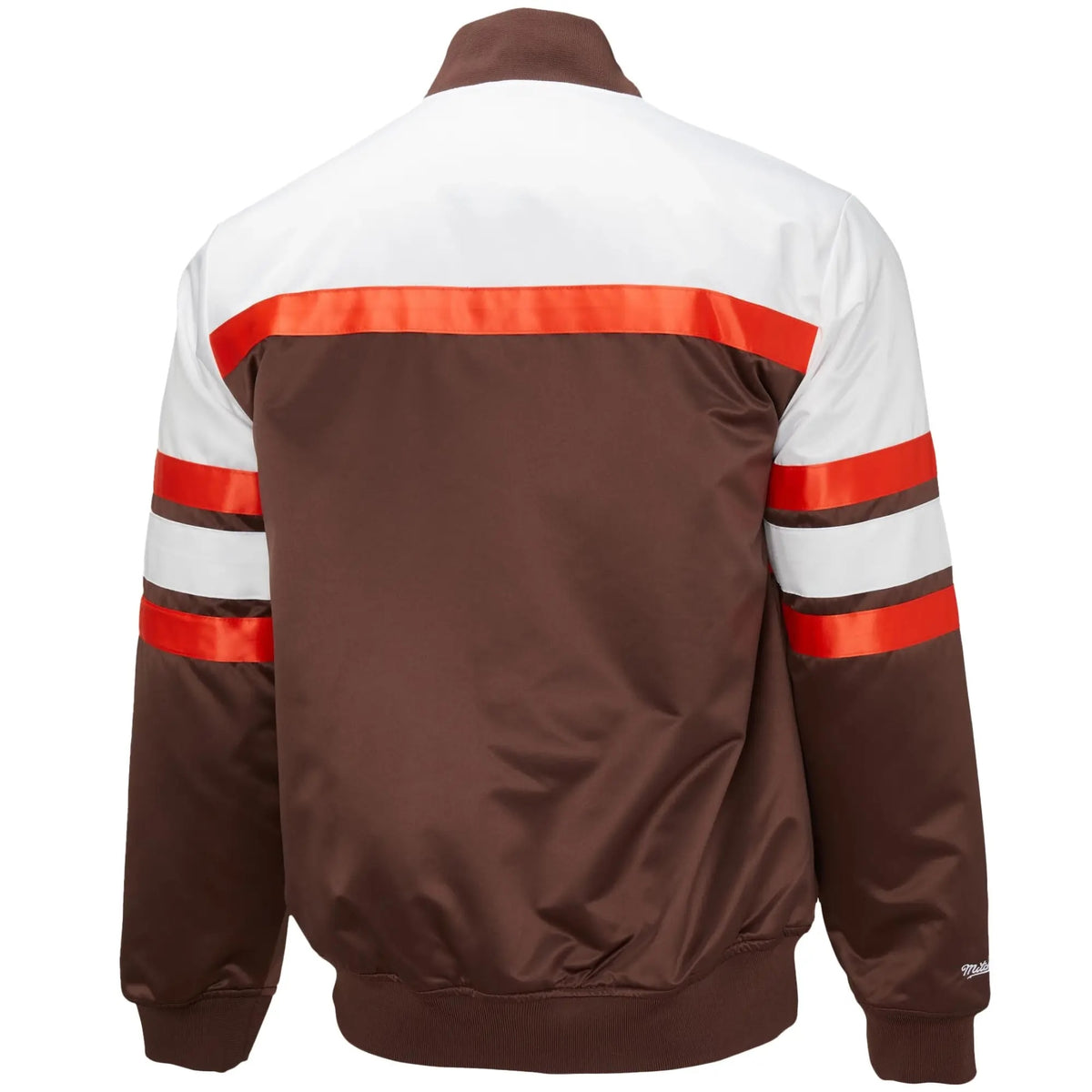 Cleveland Browns Team Players Satin Varsity Jacket - back view