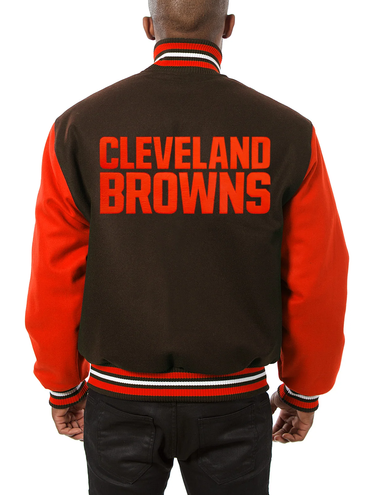 Cleveland Browns Varsity Wool Jacket - back view