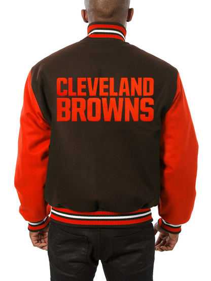Cleveland Browns Varsity Wool Jacket - back view