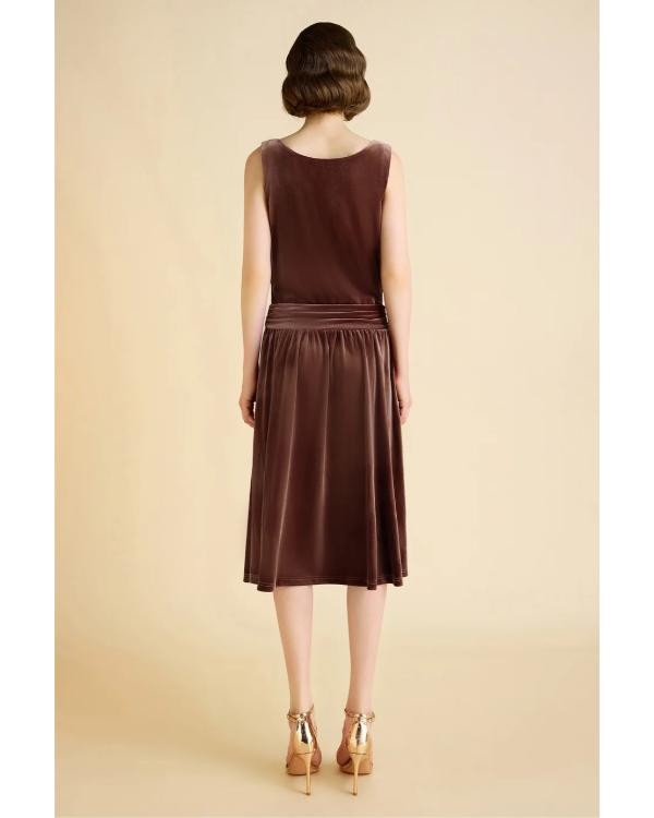 The Young And The Restless Ashley Campbell Brown Velvet Dress - view 3