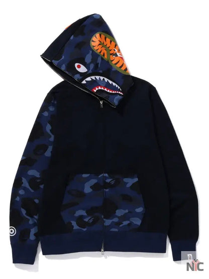 Color Camo Shark Full Zip Hoodie Clanton Jacket