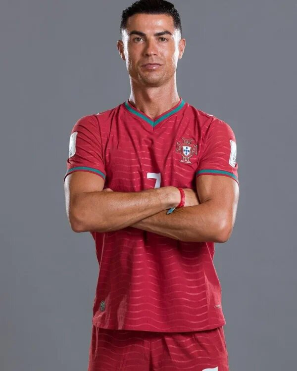 Cristiano Ronaldo FIFA World Cup 2026 Portugal Portraits Red T-Shirt - front view