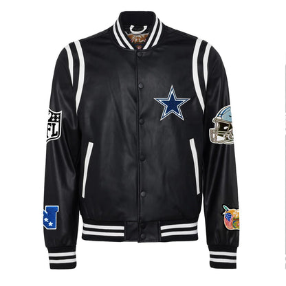 Dallas Cowboys Vegan Leather Jacket - back view