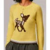 Daddy Issues S02 Aimee Lou Wood Deer Print Jumper