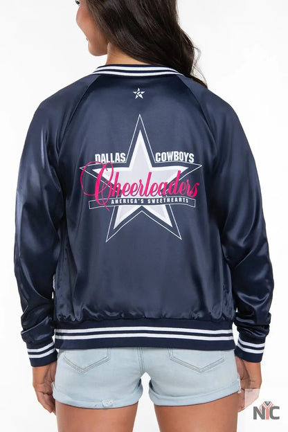 Dallas Cowboys Cheerleader Bomber Jacket Clanton Jacket