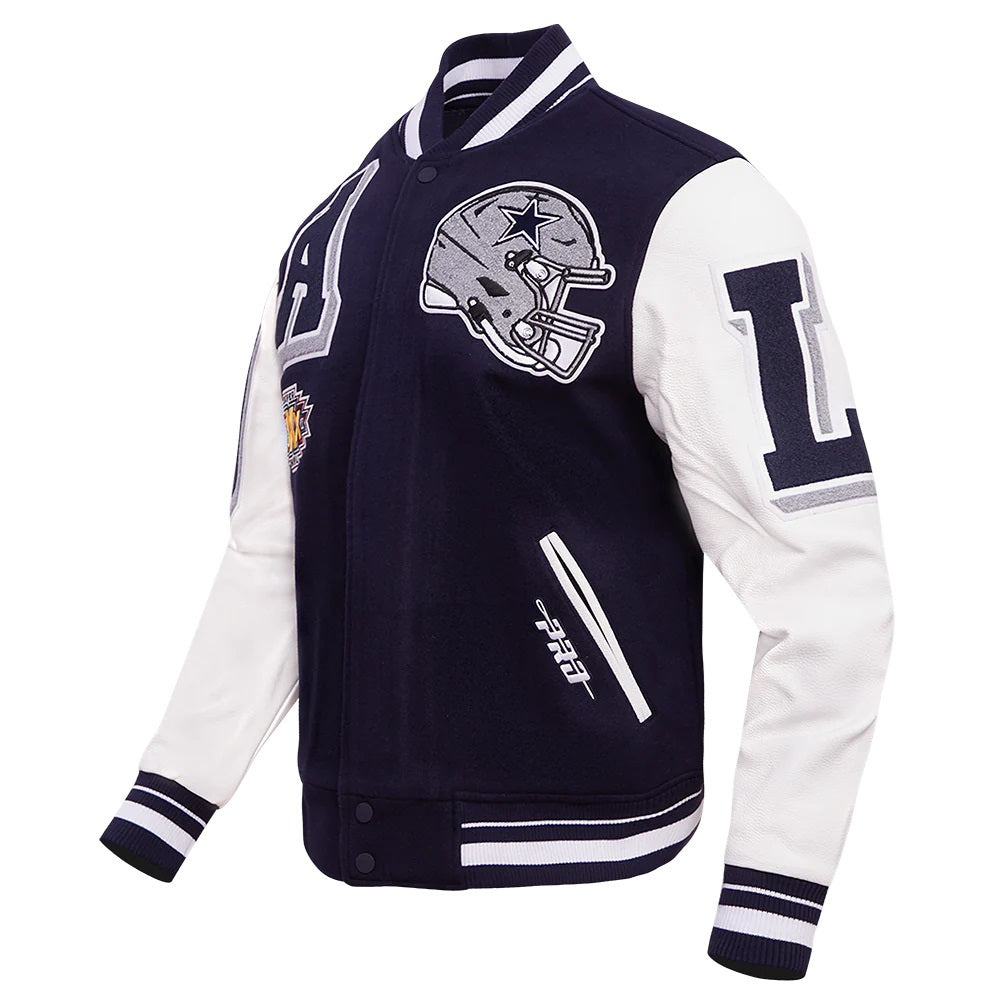 Dallas Cowboys Mashup Varsity Jacket - back view