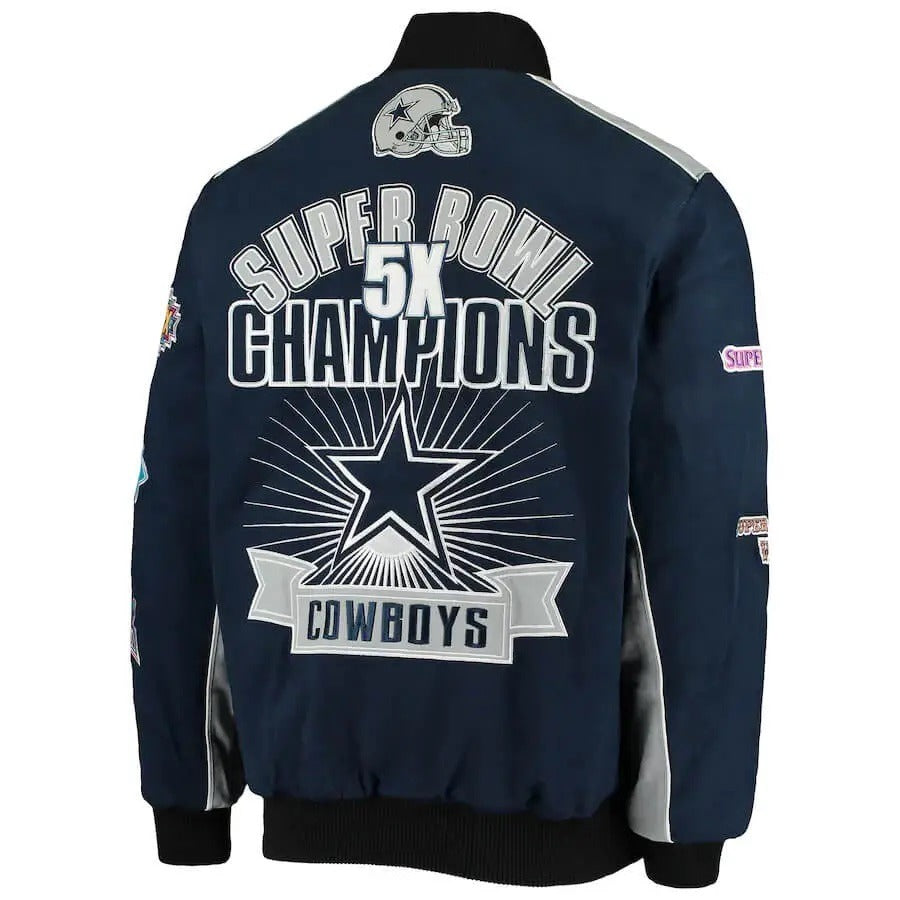 Dallas Cowboys Super Bowl Championship Jacket - back view