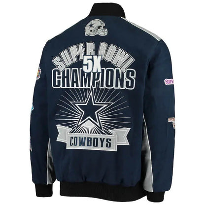 Dallas Cowboys Super Bowl Championship Jacket - back view