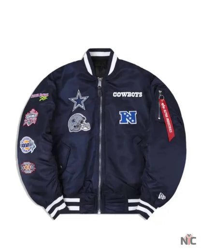 Dallas Cowboys X Alpha X New Era MA-1 Bomber Jacket Clanton Jacket