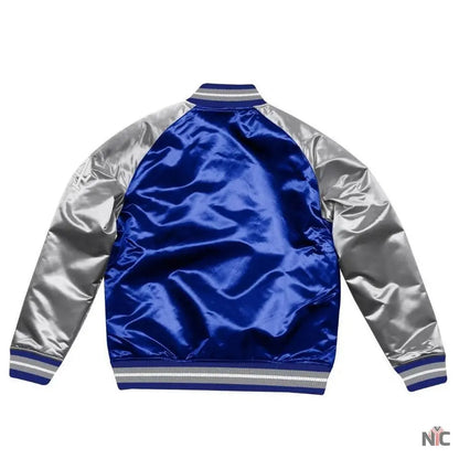 Dallas Dodger La Blue and Grey Varsity Jacket Clanton Jacket