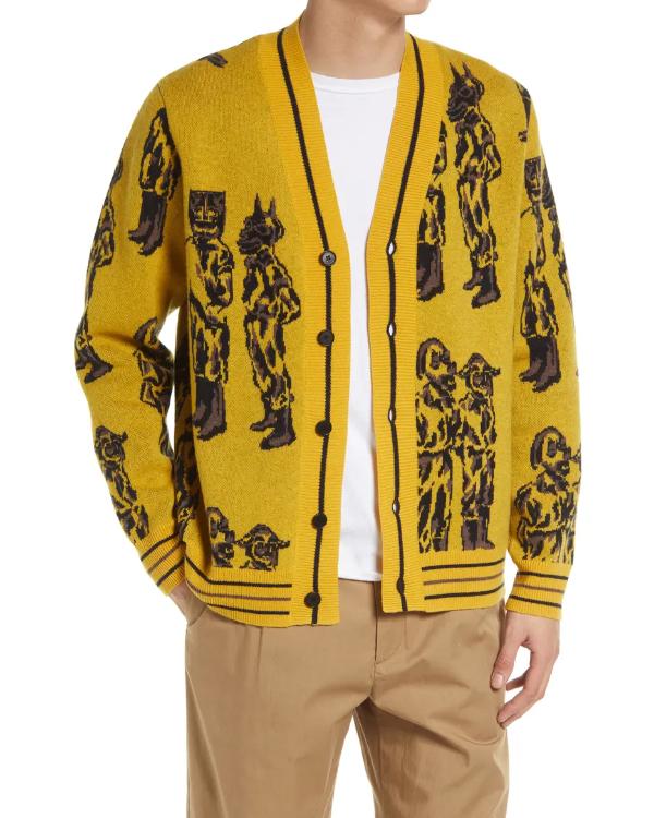 Reasonable Doubt S04 Tim Jo Masked Man Graphic Cardigan - view 3
