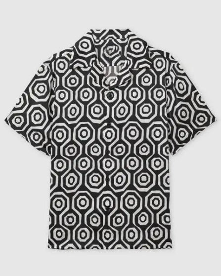 Tim Jo Reasonable Doubt Season 4 Geometric Print Shirt - front view