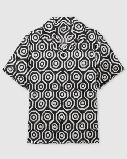 Tim Jo Reasonable Doubt Season 4 Geometric Print Shirt - front view