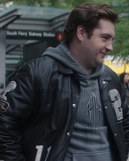 Daredevil Born Again S02 Michael Gandolfini Leather Varsity Jacket